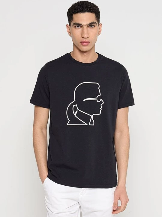 Foto van product T-shirt print KARL LAGERFELD donkerblauw