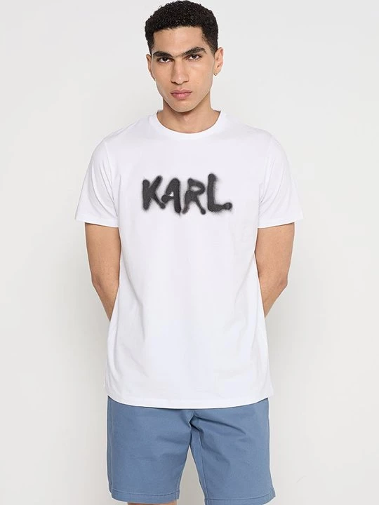 Foto van product T-shirt print KARL LAGERFELD wit