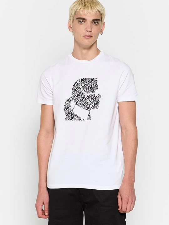 Foto van product T-shirt print KARL LAGERFELD wit
