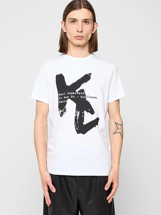 Foto van product T-shirt print KARL LAGERFELD wit