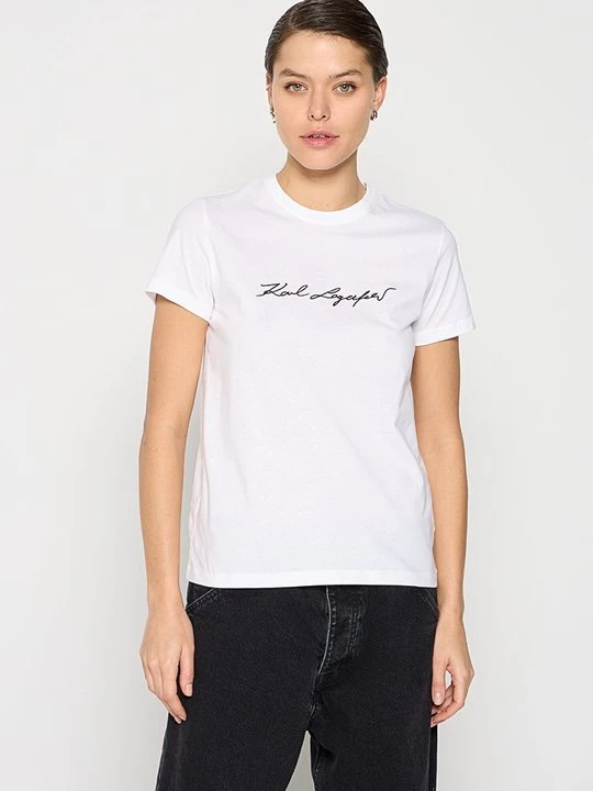 Foto van product T-shirt print KARL LAGERFELD wit