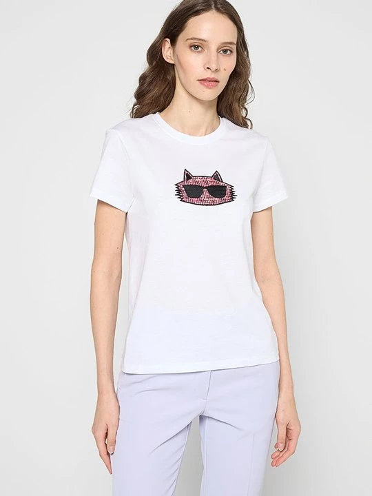 Foto van product T-shirt print KARL LAGERFELD wit