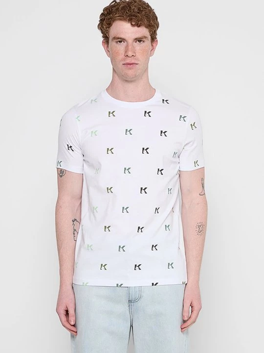 Foto van product T-shirt print KARL LAGERFELD wit