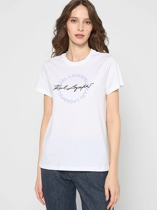 Foto van product T-shirt print KARL LAGERFELD wit
