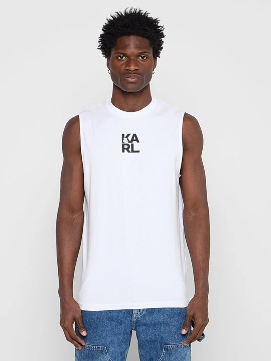 Foto van product T-shirt print KARL LAGERFELD wit