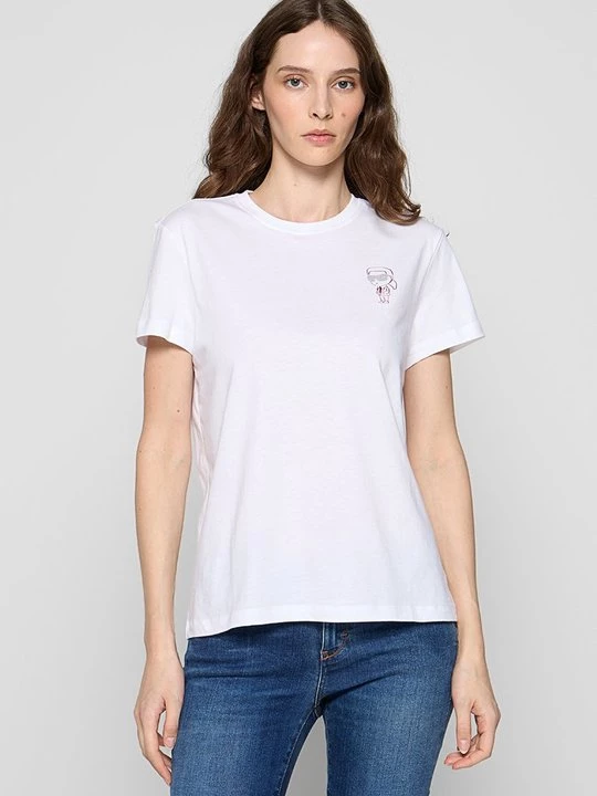 Foto van product T-shirt print KARL LAGERFELD wit