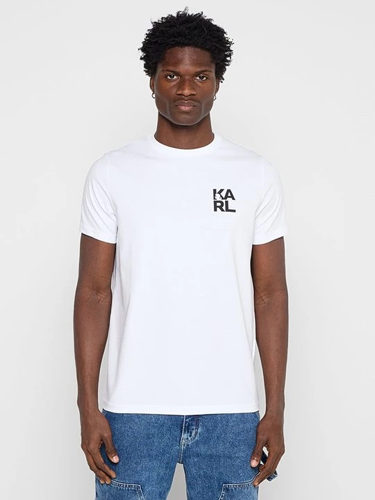 Foto van product T-shirt print KARL LAGERFELD wit