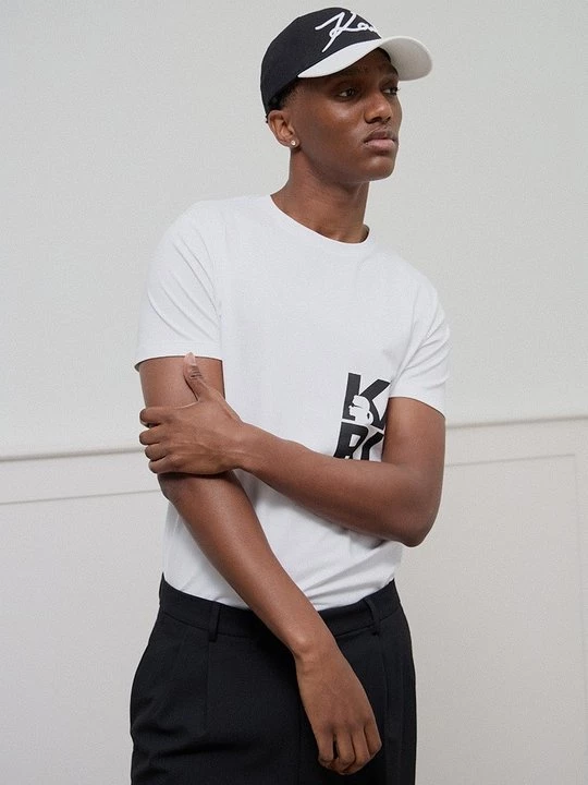 Foto van product T-shirt print KARL LAGERFELD wit