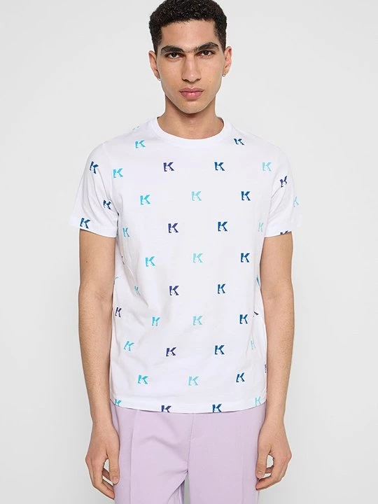 Foto van product T-shirt print KARL LAGERFELD wit