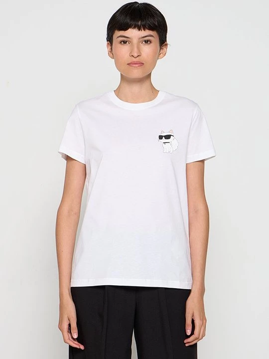 Foto van product T-shirt print KARL LAGERFELD wit