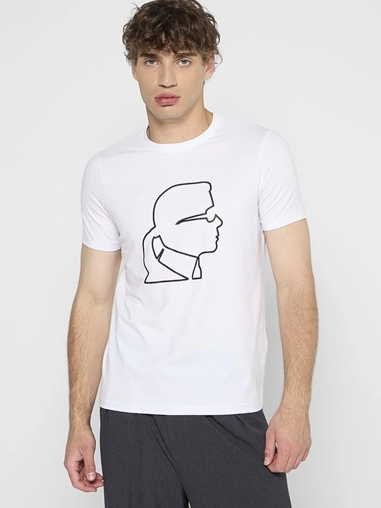 Foto van product T-shirt print KARL LAGERFELD wit