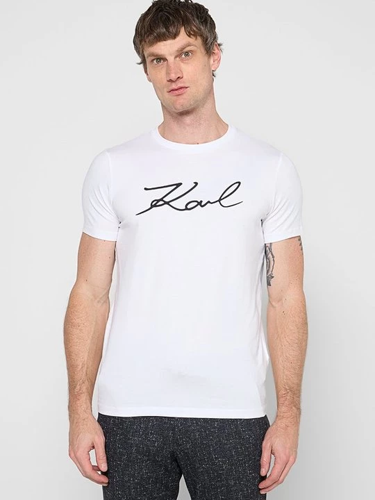Foto van product T-shirt print KARL LAGERFELD wit