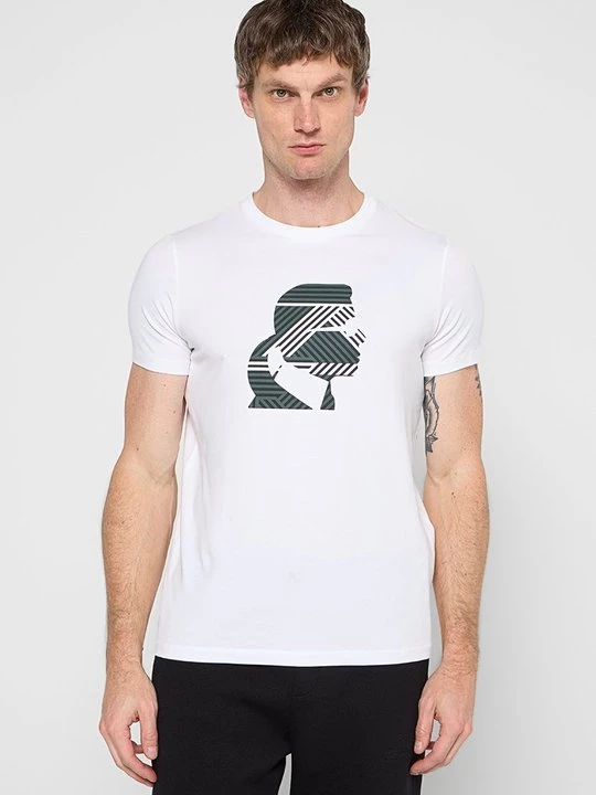 Foto van product T-shirt print KARL LAGERFELD wit