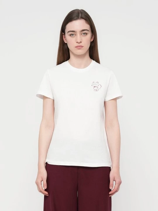 Foto van product T-shirt print KARL LAGERFELD wit