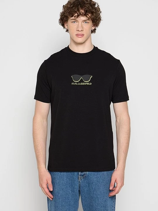 Foto van product T-shirt print KARL LAGERFELD zwart