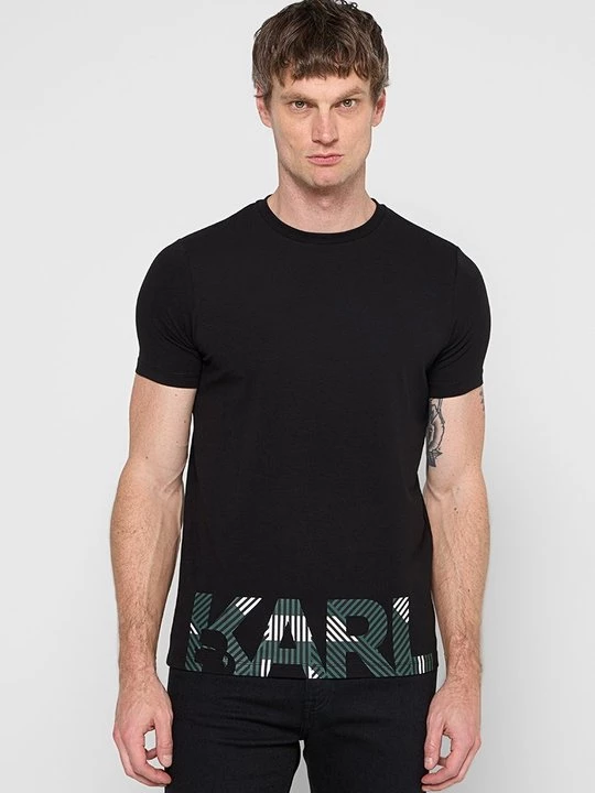 Foto van product T-shirt print KARL LAGERFELD zwart