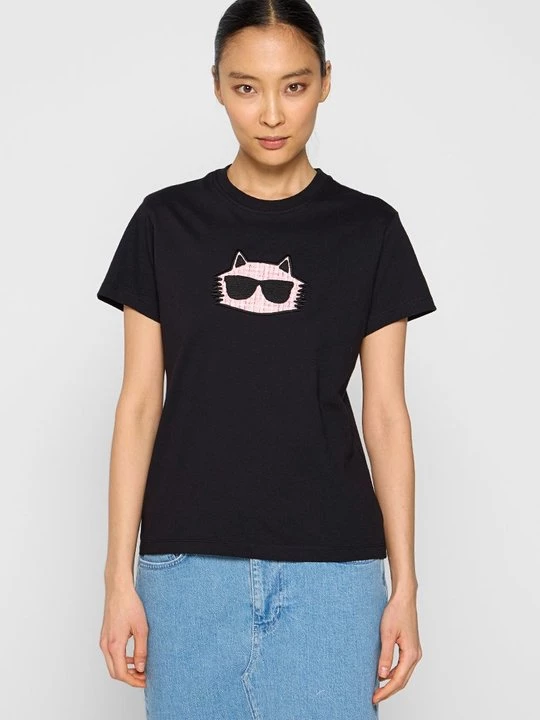 Foto van product T-shirt print KARL LAGERFELD zwart