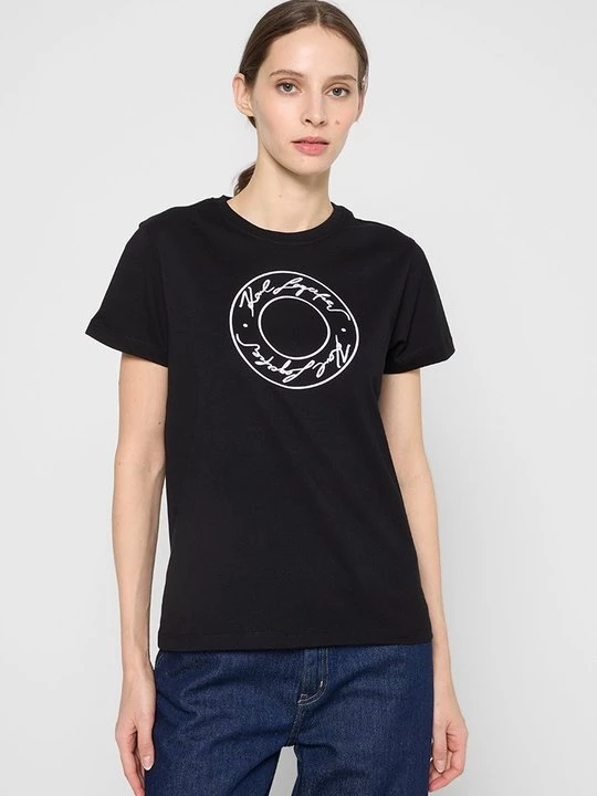 Foto van product T-shirt print KARL LAGERFELD zwart