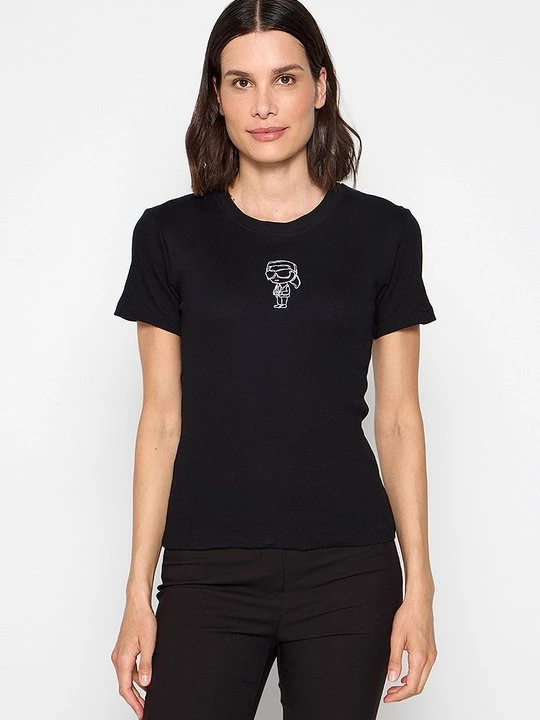 Foto van product T-shirt print KARL LAGERFELD zwart