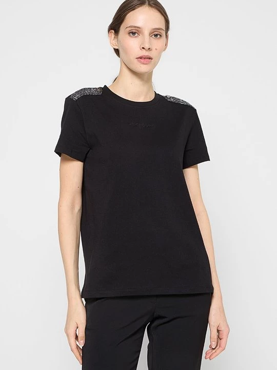 Foto van product T-shirt print KARL LAGERFELD zwart