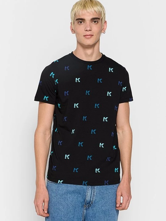 Foto van product T-shirt print KARL LAGERFELD zwart