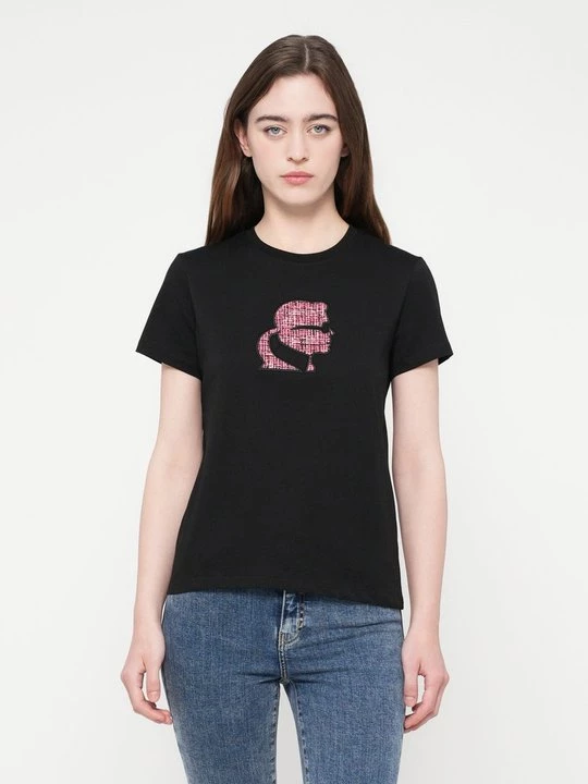 Foto van product T-shirt print KARL LAGERFELD zwart