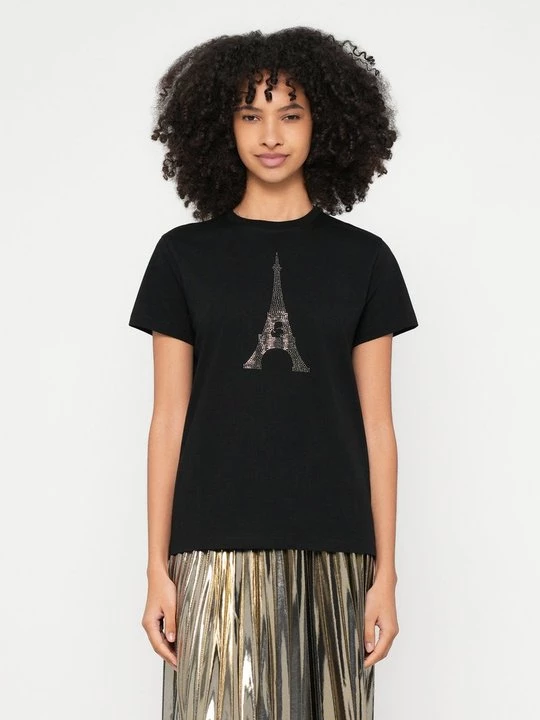 Foto van product T-shirt print KARL LAGERFELD zwart