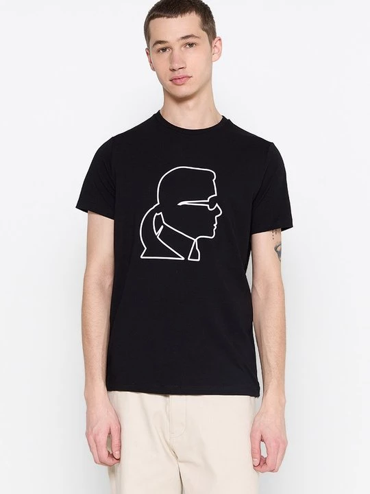 Foto van product T-shirt print KARL LAGERFELD zwart