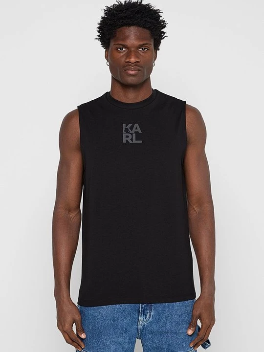 Foto van product T-shirt print KARL LAGERFELD zwart