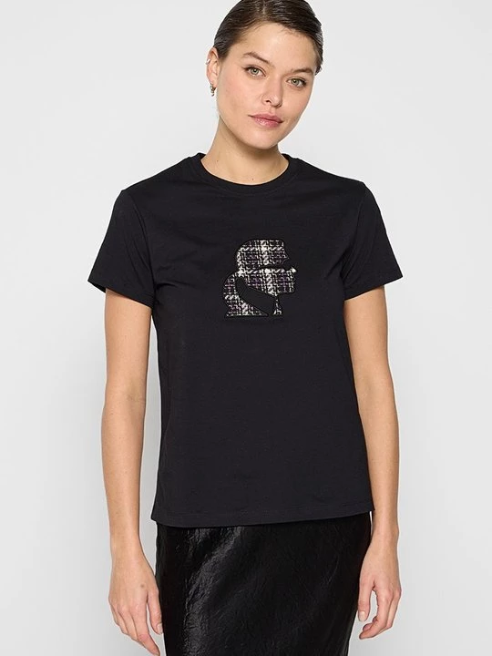 Foto van product T-shirt print KARL LAGERFELD zwart
