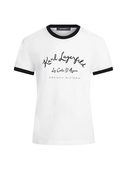 Foto van product T-shirt print KARL LAGERFELD zwart
