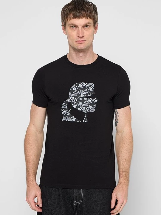 Foto van product T-shirt print KARL LAGERFELD zwart