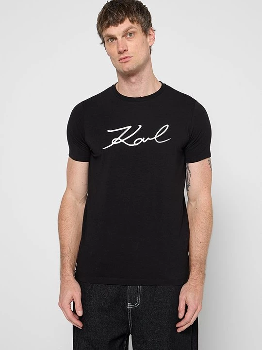 Foto van product T-shirt print KARL LAGERFELD zwart