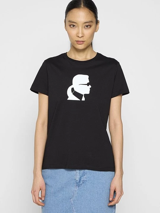 Foto van product T-shirt print KARL LAGERFELD zwart