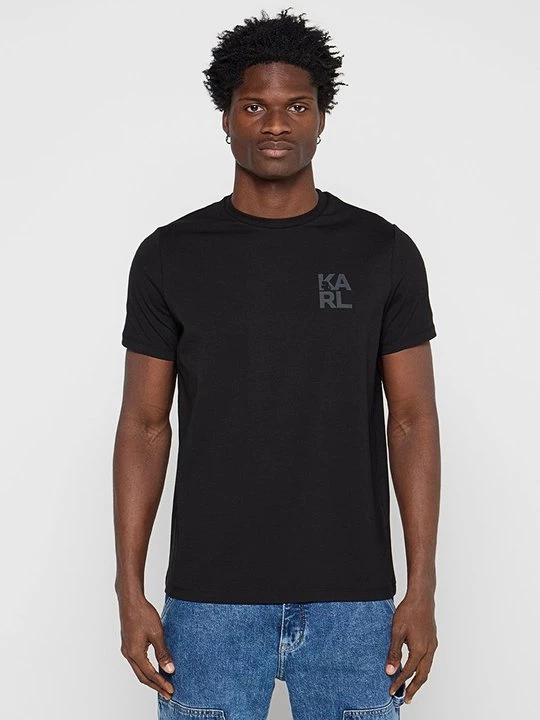 Foto van product T-shirt print KARL LAGERFELD zwart