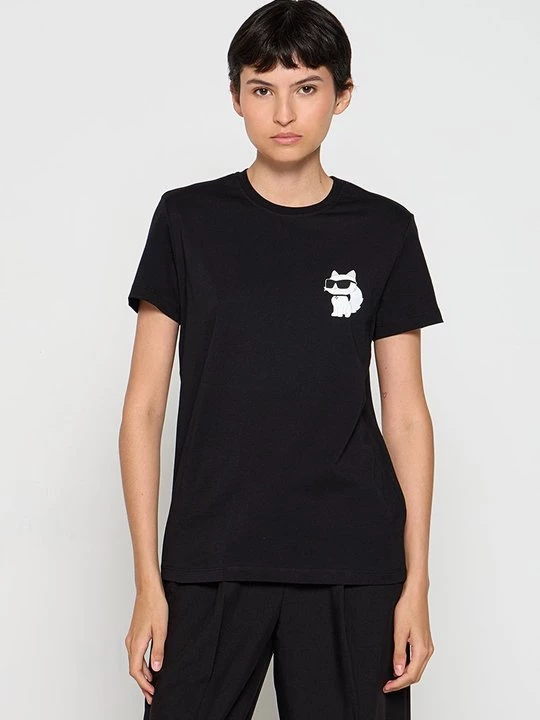 Foto van product T-shirt print KARL LAGERFELD zwart