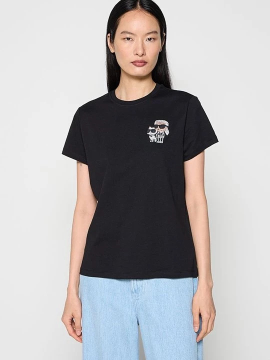 Foto van product T-shirt print KARL LAGERFELD zwart