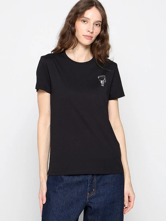Foto van product T-shirt print KARL LAGERFELD zwart