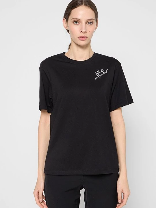 Foto van product T-shirt print KARL LAGERFELD zwart