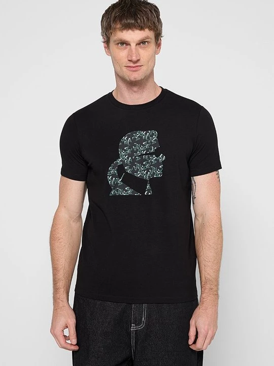 Foto van product T-shirt print KARL LAGERFELD zwart