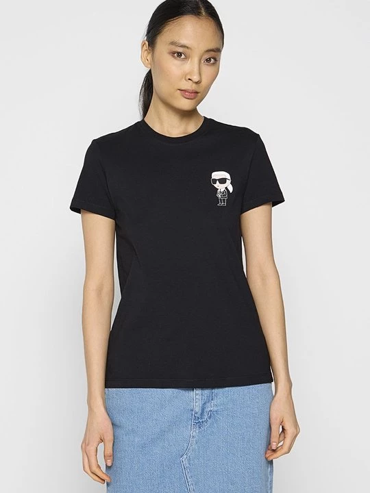 Foto van product T-shirt print KARL LAGERFELD zwart