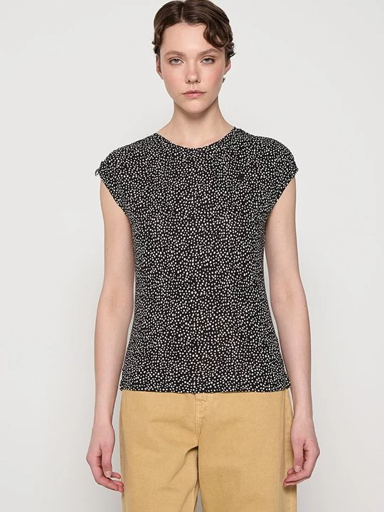 Foto van product T-shirt print khujo zwart