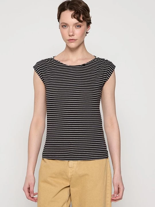 Foto van product T-shirt print khujo zwart