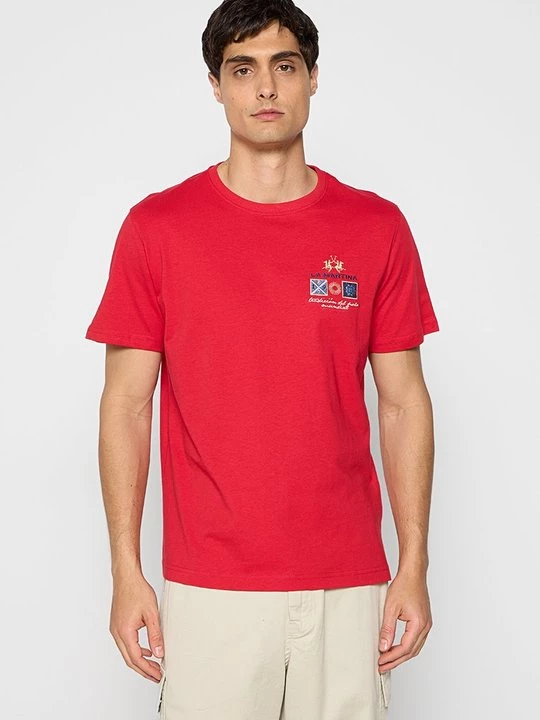 Foto van product T-shirt print La Martina rood
