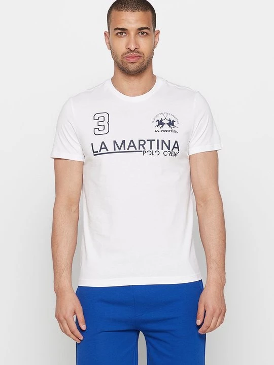 Foto van product T-shirt print La Martina wit