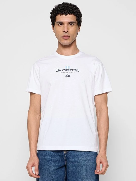 Foto van product T-shirt print La Martina wit