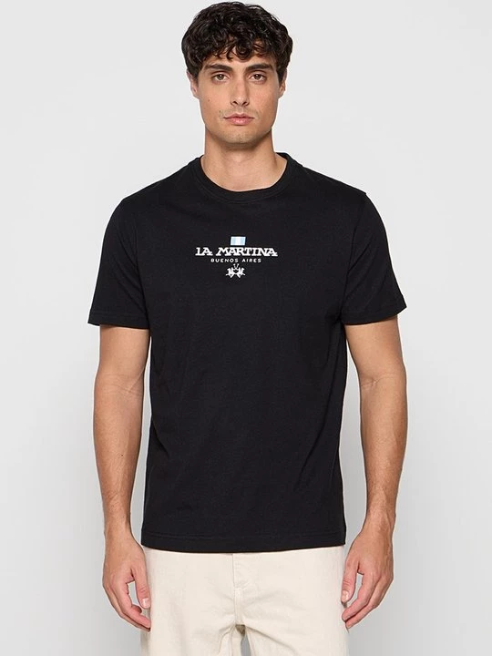Foto van product T-shirt print La Martina zwart