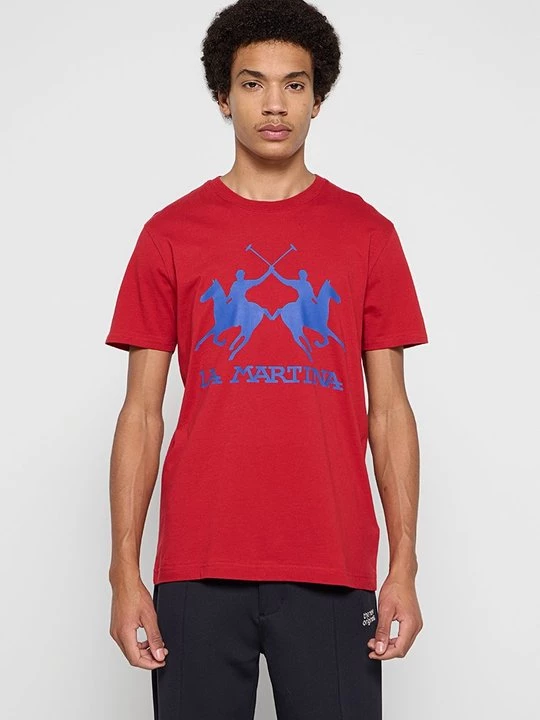 Foto van product T-shirt print La Martina zwart
