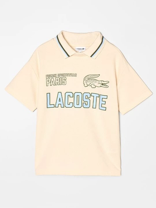 Foto van product T-shirt print Lacoste beżowy