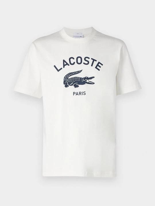 Foto van product T-shirt print Lacoste crème